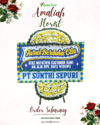 Papan Bunga Duka di Plumbon